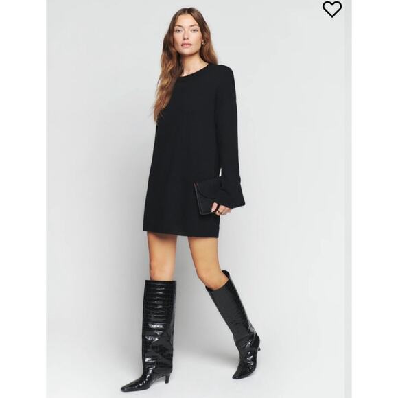 B45 Reformation Henrietta Cashmere Sweater Dress S Minimalist Elevated Basics - Picture 1 of 7
